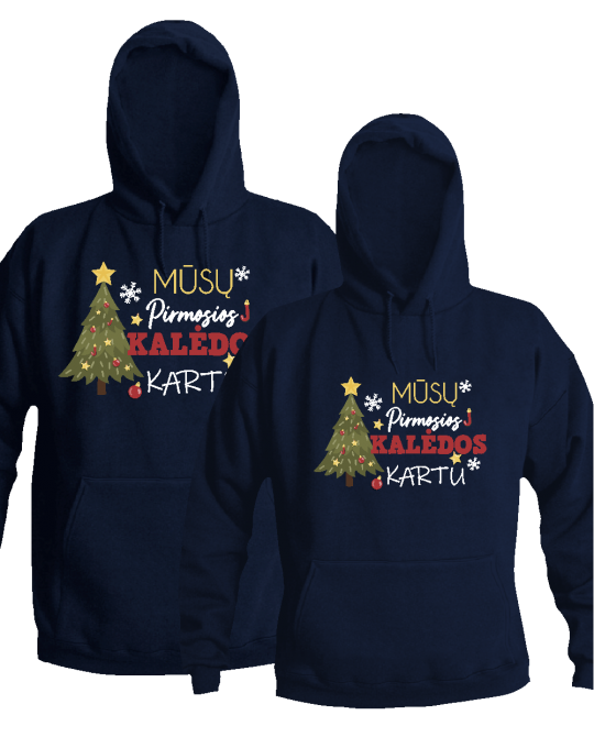 džemperiai poroms Mūsų pirmos Kalėdos kartu