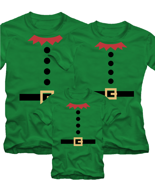 marškinėliai Elfų kostiumas šeimai